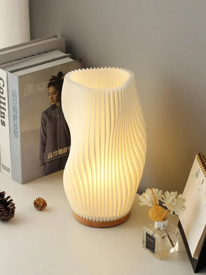 BowLift | CharmAura - Sophisticated Cream Table Lamp