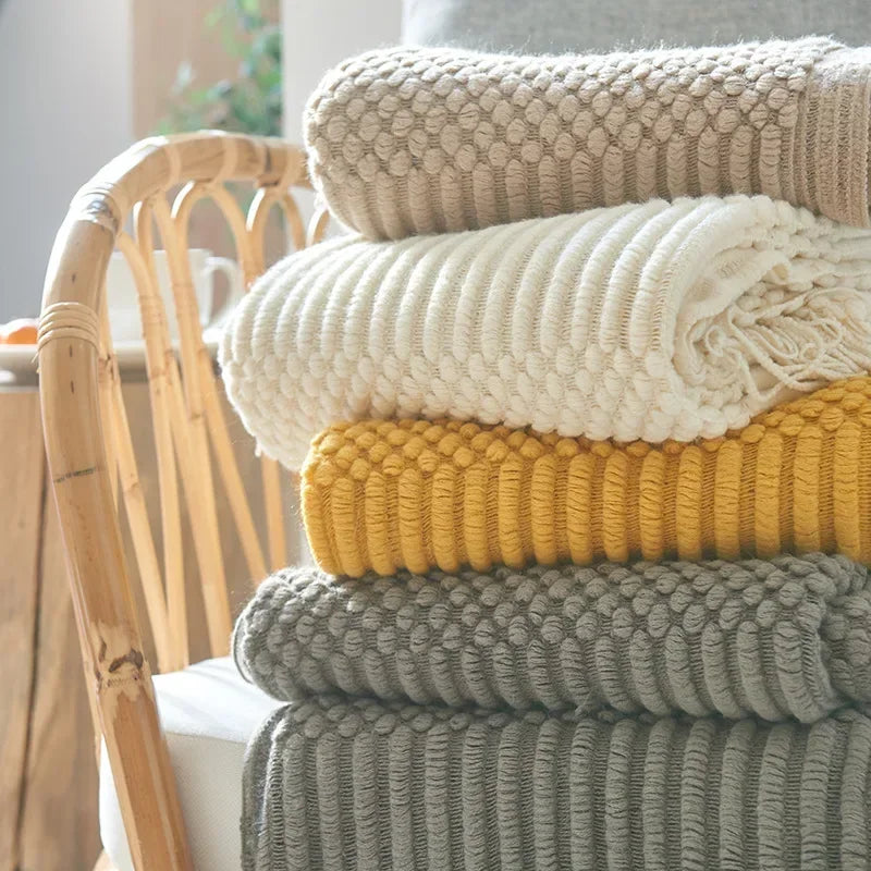 Azura | Nordic Style Dick Knitted Blanket