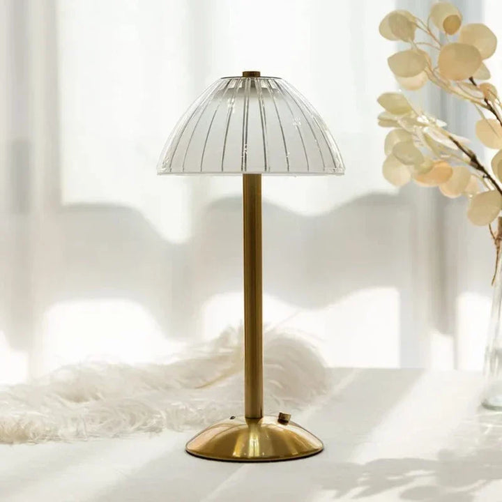 BowLift | GlassGleam | Cordless three-color LED table lamp with dimming function
