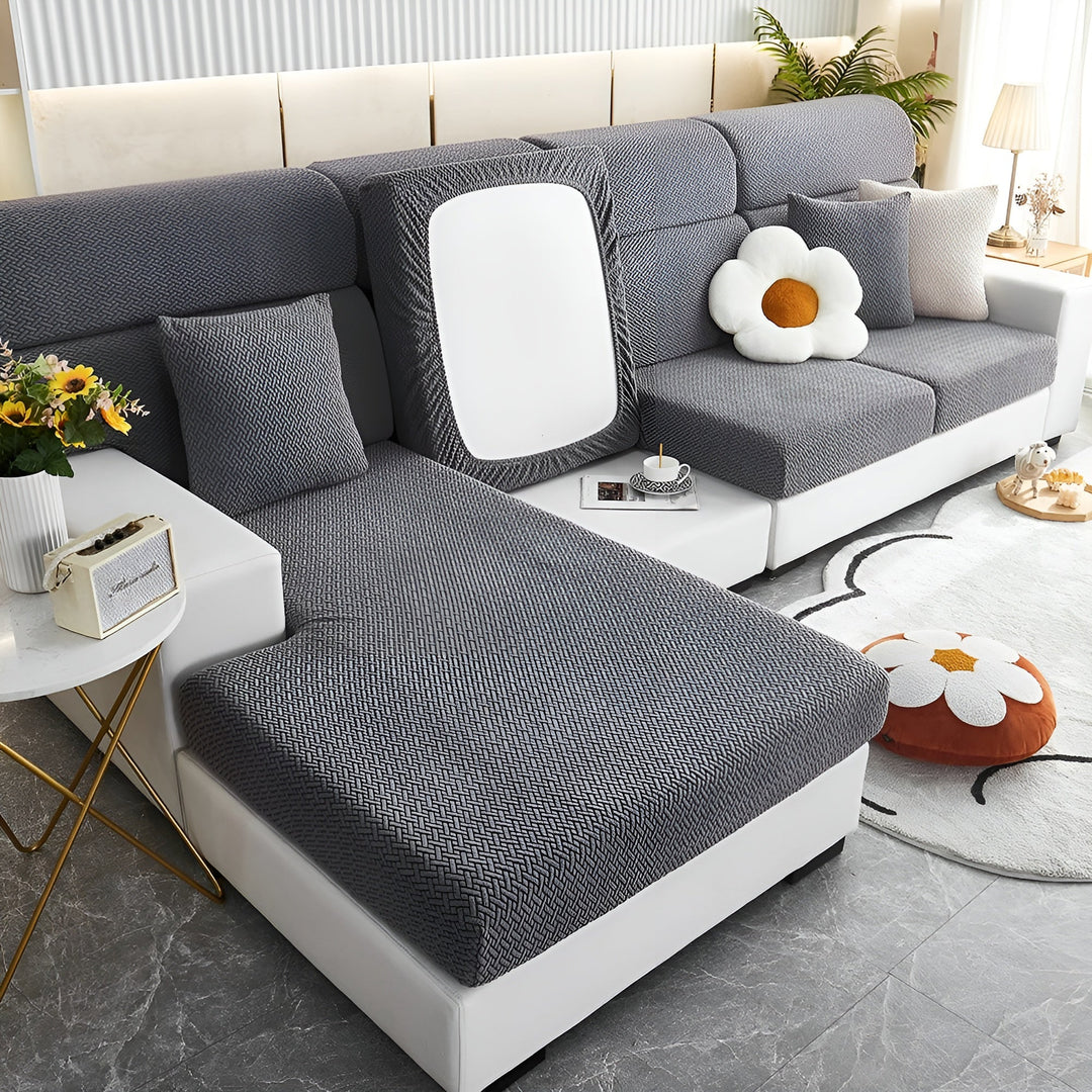 Elastic Sofa Cover – Water-Repellent and Tailored | Protective Cover Made from Stretch Fabric | Bowlift