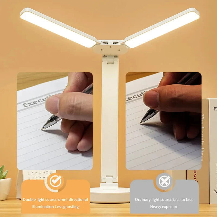 BowLift | Adjustable Reading Lamp - Rechargeable Dimmable with Phone Table