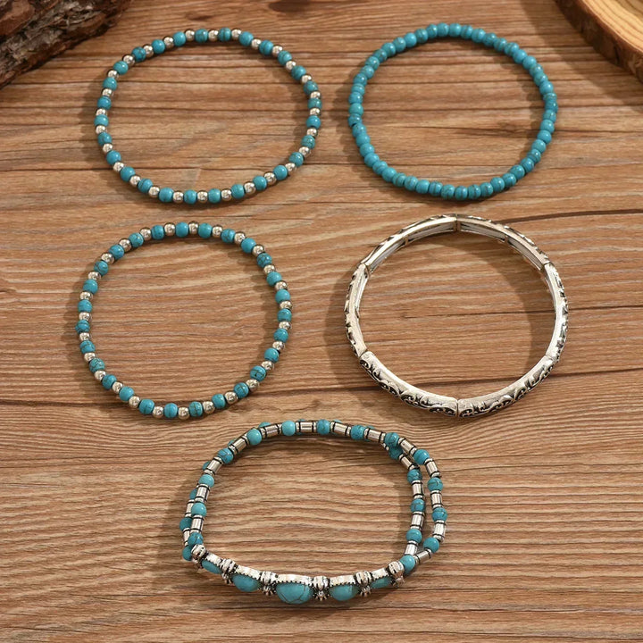 Maëlys™ | Refined Turquoise Multi-Strand Bracelet