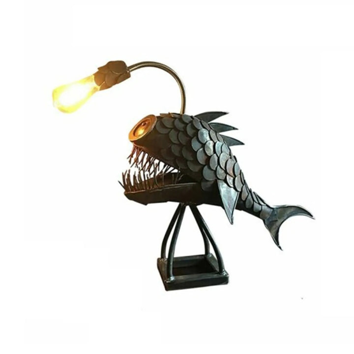 BowLift | Table lamp - RusticFish - Adjustable lighting - Handmade artistic charm
