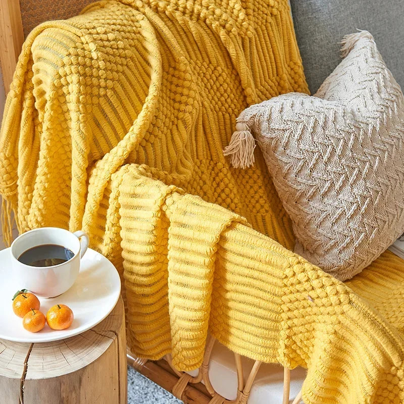 Azura | Nordic Style Dick Knitted Blanket