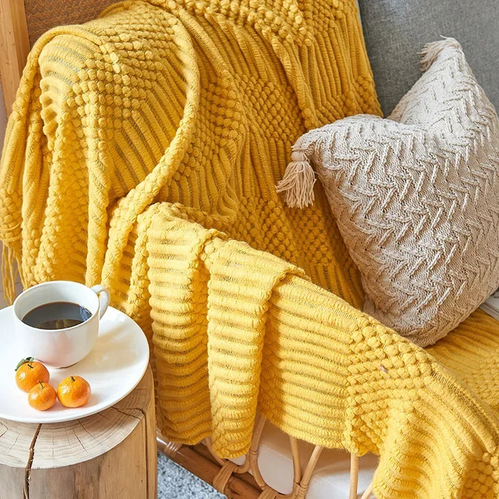 Azura | Nordic Style Dick Knitted Blanket
