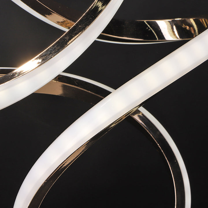 BowLift | SpiralGlow – Sleek LED Table Lamp with Cozy Warm Light