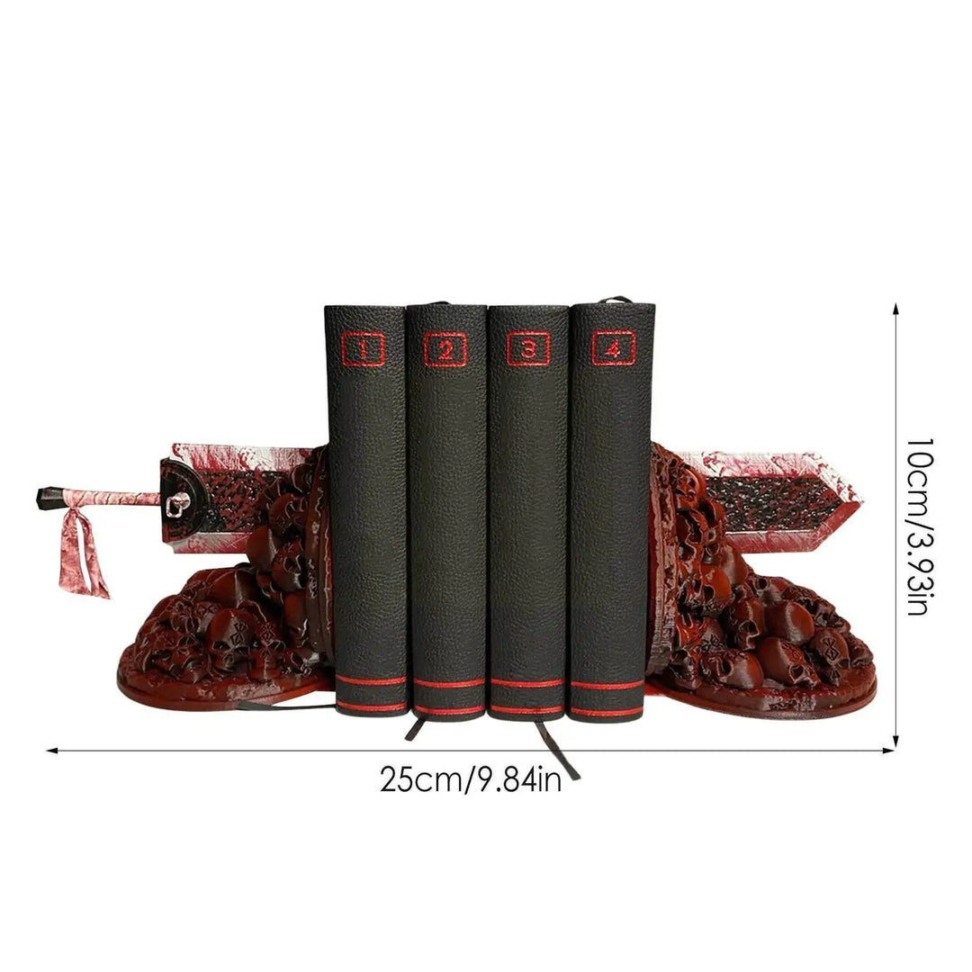 BowLift | Berserk Bookends Angry Bookends Dragon Hunter Resin Craft Study Art Decorative Ornament Home Desk Bookshelf T4z7