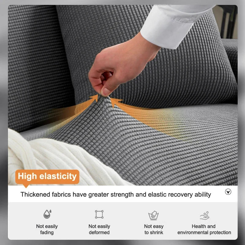 BowLift | Sofalino Stretch | Elastic Sofa Cover | Jacquard Design | For 1–4 Seater & L-Shape