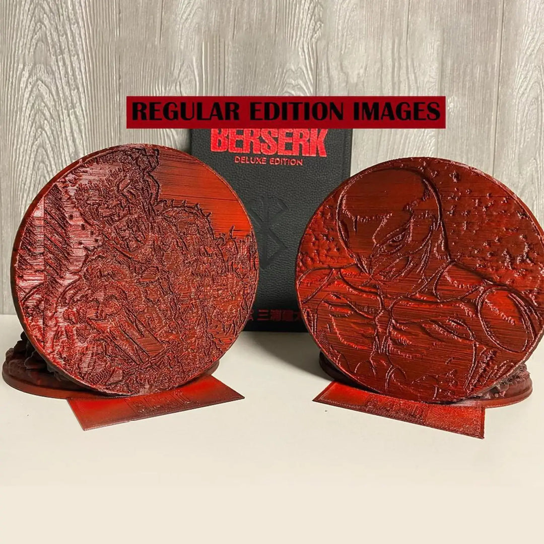BowLift | Berserk Bookends Angry Bookends Dragon Hunter Resin Craft Study Art Decorative Ornament Home Desk Bookshelf T4z7