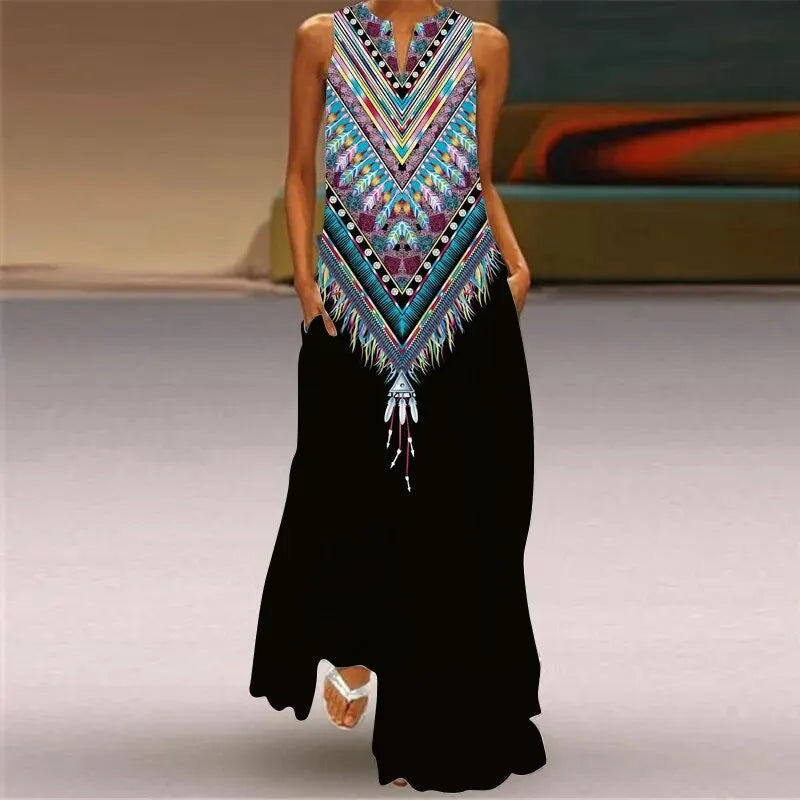 MONICA – BLOOM IN SILENCE MAXI DRESS