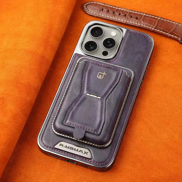 Azura | Lux Hold Leather Wallet Stand iPhone Case
