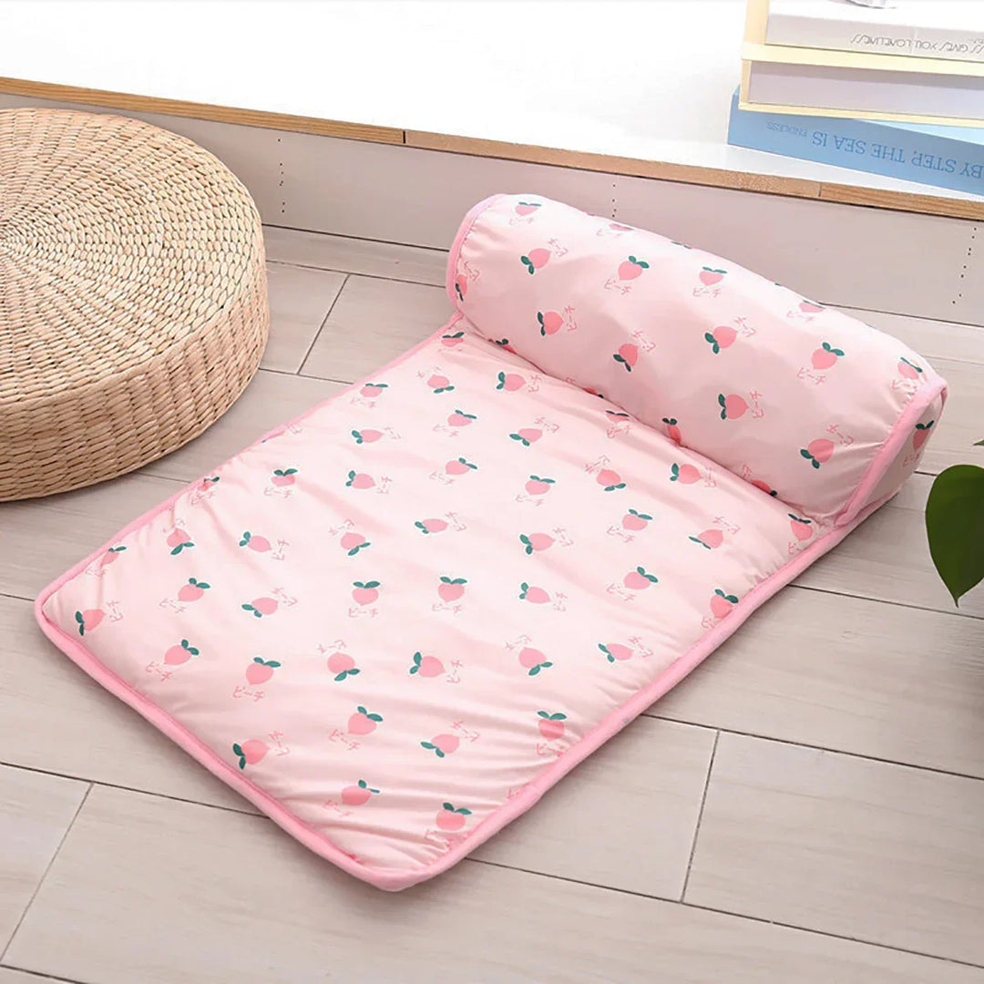 Azura | Cooling Mat FrostTail for Dogs & Cats | With Headrest | Breathable & Washable | Non-slip & Comfortable