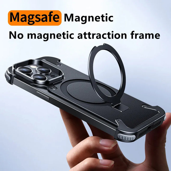 Azura | Magnetic Shockproof Metal Bumper Magsafe iPhone Case