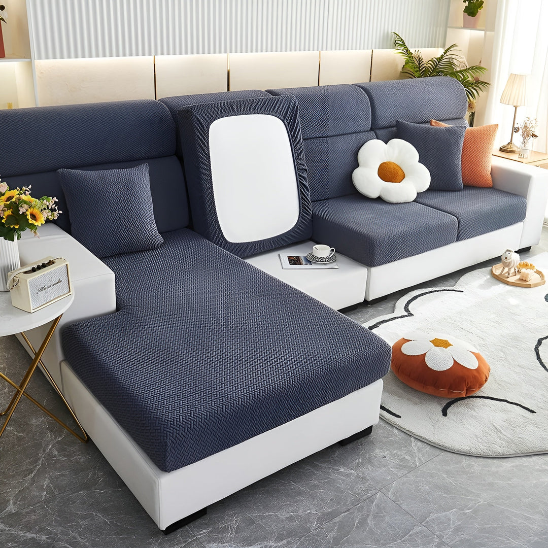 Elastic Sofa Cover – Water-Repellent and Tailored | Protective Cover Made from Stretch Fabric | Bowlift