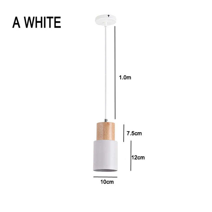 BowLift | Nordic LED Pendant Lights Made of Metal and Wood - Modern Hanging Lamps for Dining Room and Kitchen