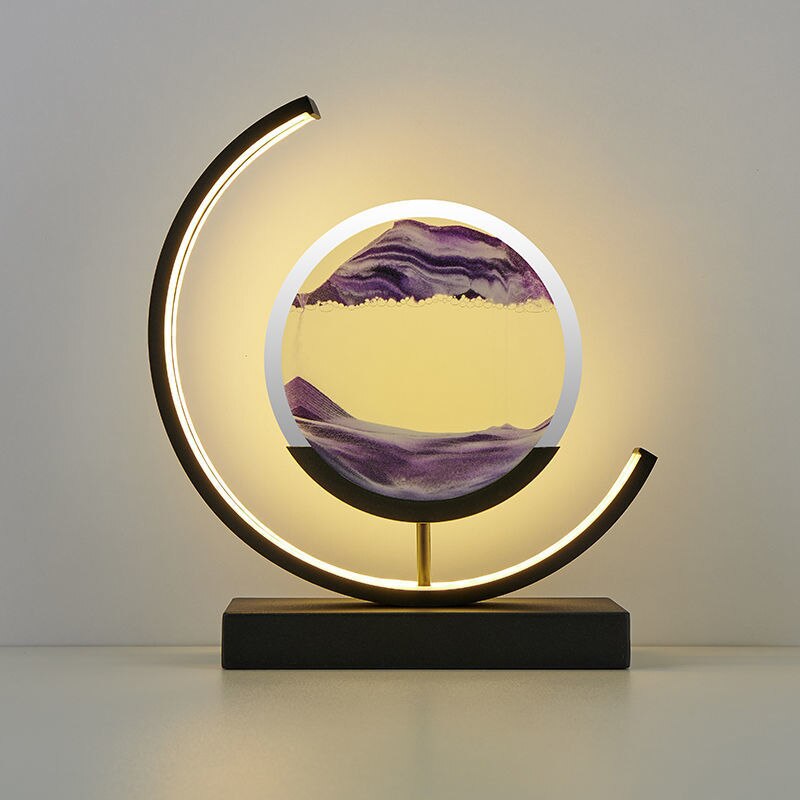BowLift | Sand Table Lamp | Calming Sandscape Design | Perfect for Home Decor & Relaxation Spaces