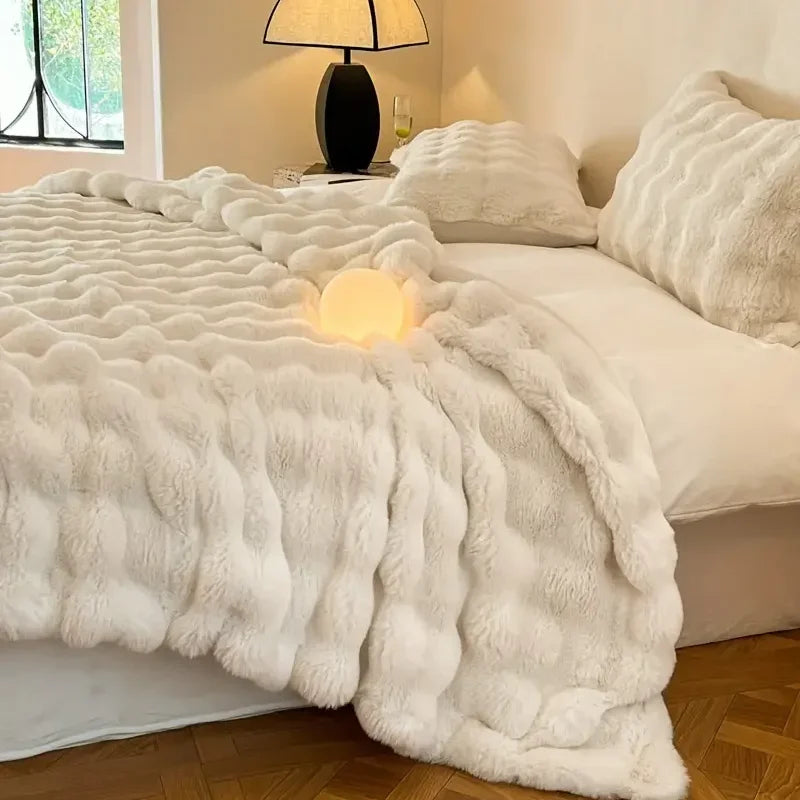 Azura | PlushCozy | Faux Fur Winter Blanket