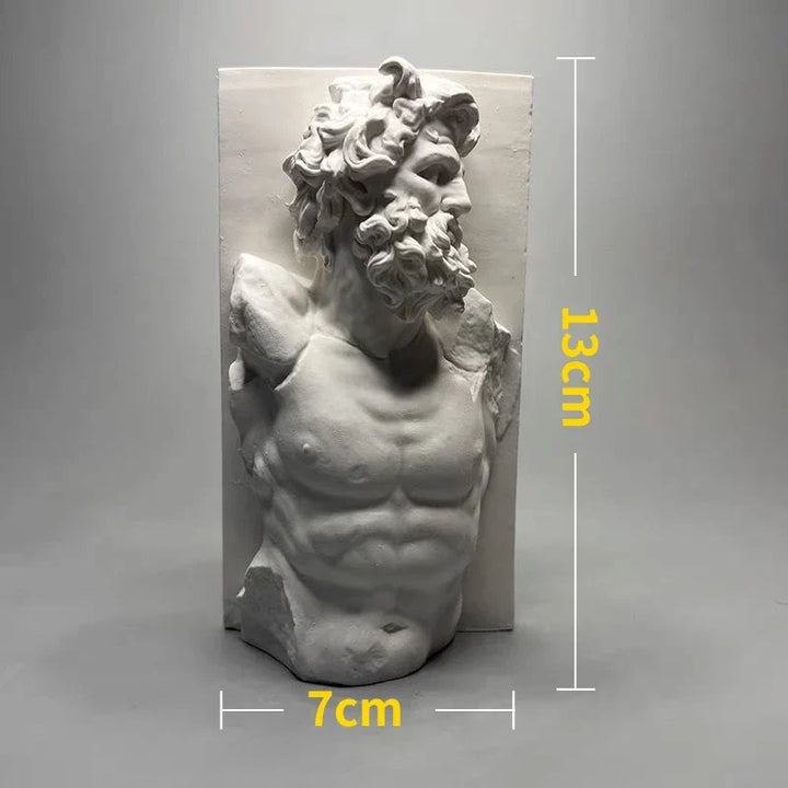 BowLift | Nordic INS Style Character Plaster Statue DIY Painted Sketch Photography Props Table Decorations Home Art Plaster Decoration
