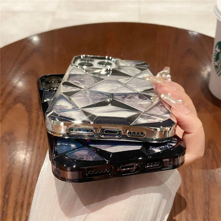 Azura | Geometric Colorful Marble iPhone Case