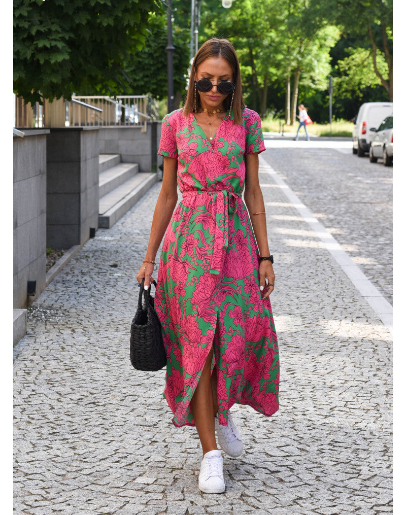 Yasmine | Elegant V-Neck Dress