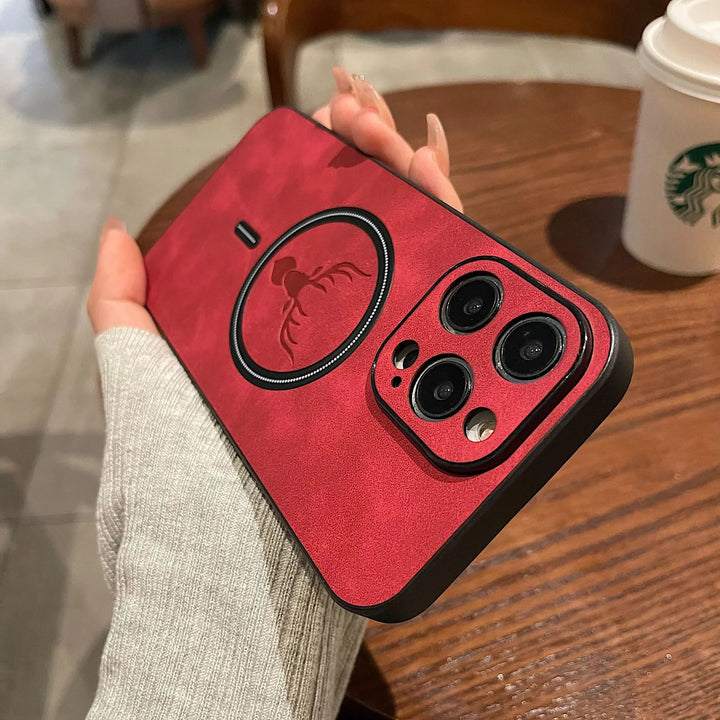 Azura | Deer Leather iPhone Case MagSafe Wireless Charging