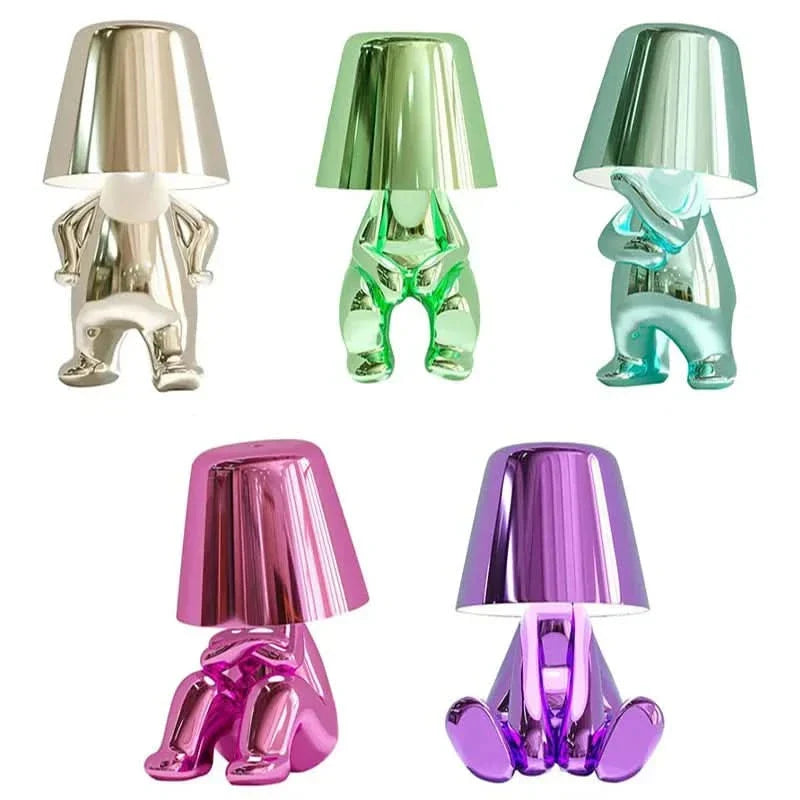 BowLift | Goldie Resin Thinker LED Table Lamp