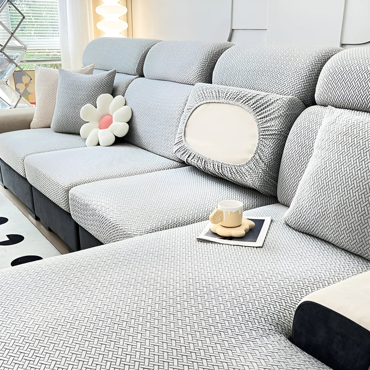Elastic Sofa Cover – Water-Repellent and Tailored | Protective Cover Made from Stretch Fabric | Bowlift