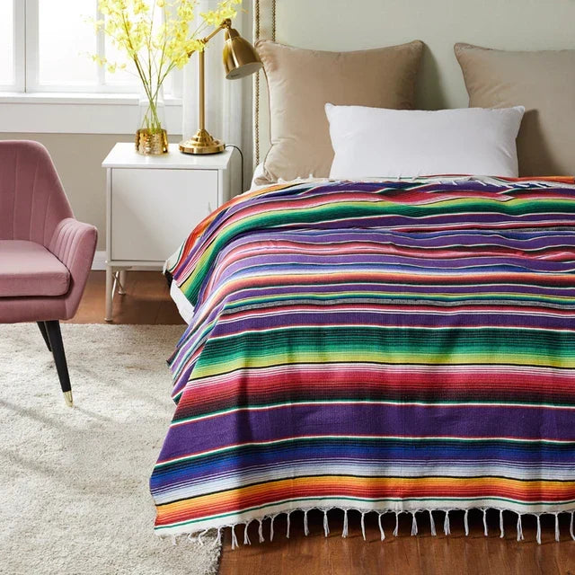 Azura | Colorful Mexican Serape Blanket