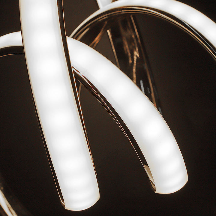 BowLift | SpiralGlow – Sleek LED Table Lamp with Cozy Warm Light
