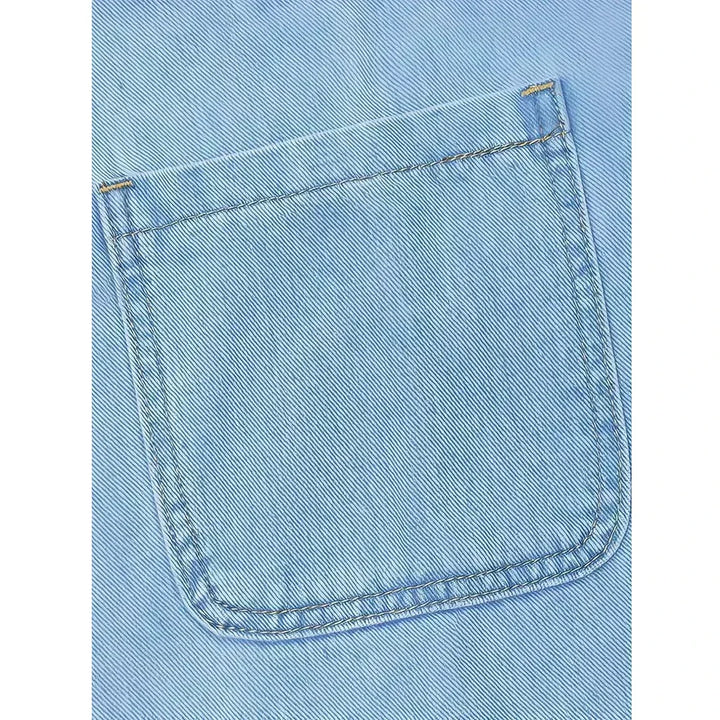 Lunariah - Casual Denim Pocket Dress