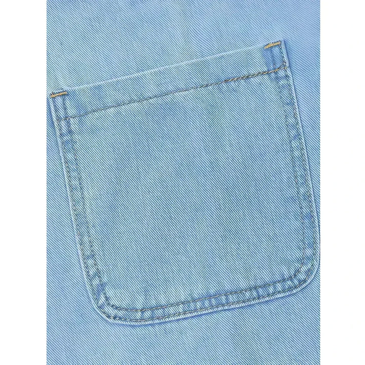 Lunariah - Casual Denim Pocket Dress