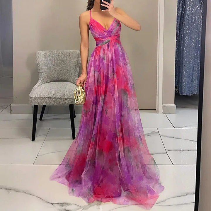 Eva | Long floral dress that enhances