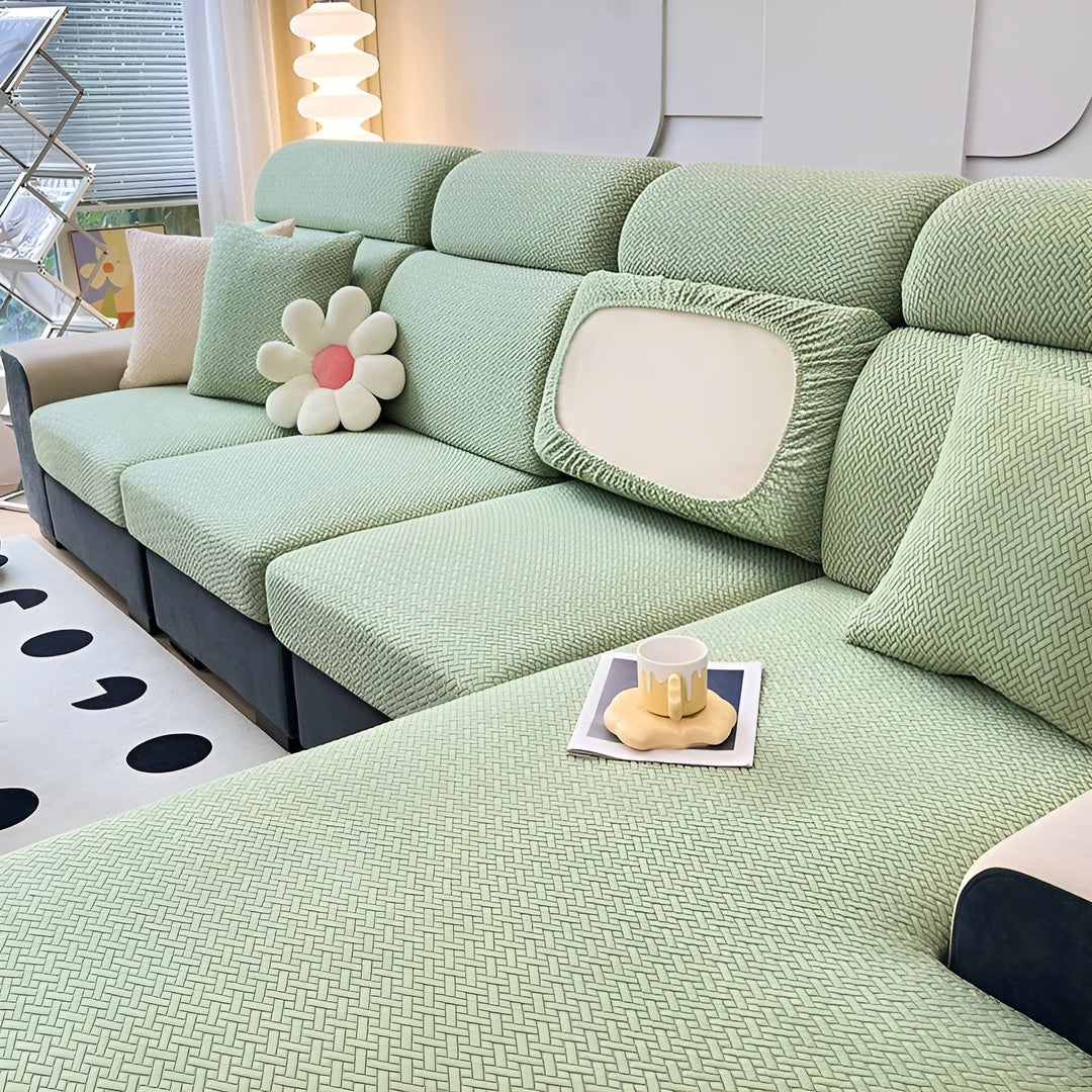 Elastic Sofa Cover – Water-Repellent and Tailored | Protective Cover Made from Stretch Fabric | Bowlift