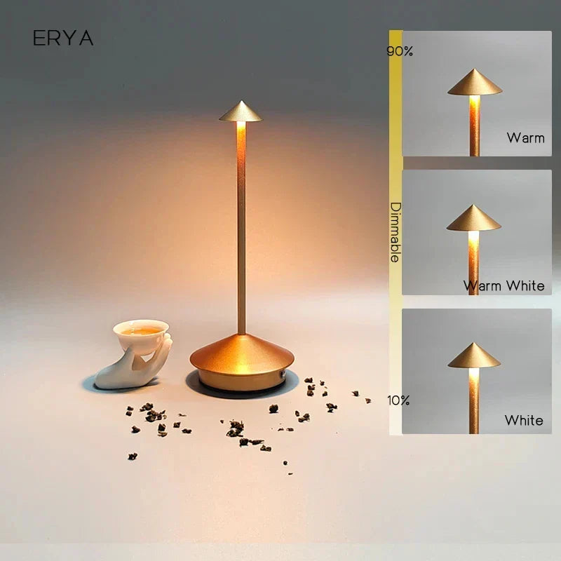 BowLift | Rechargeable Table Lamp Creative Dining Room Touch Led Pina pro Table Lamp Hotel Bar Coffee Desk Lamp Decorative Desk Lamp