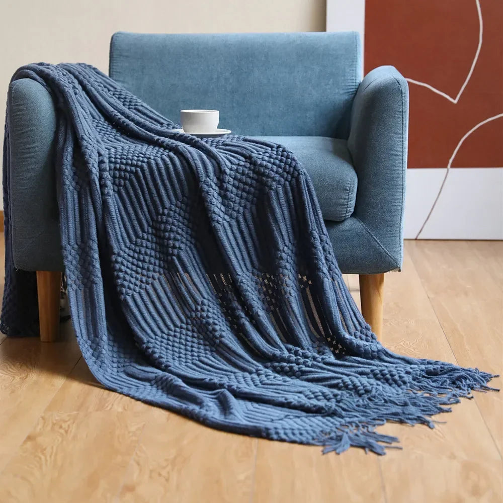 Azura | Nordic Style Dick Knitted Blanket