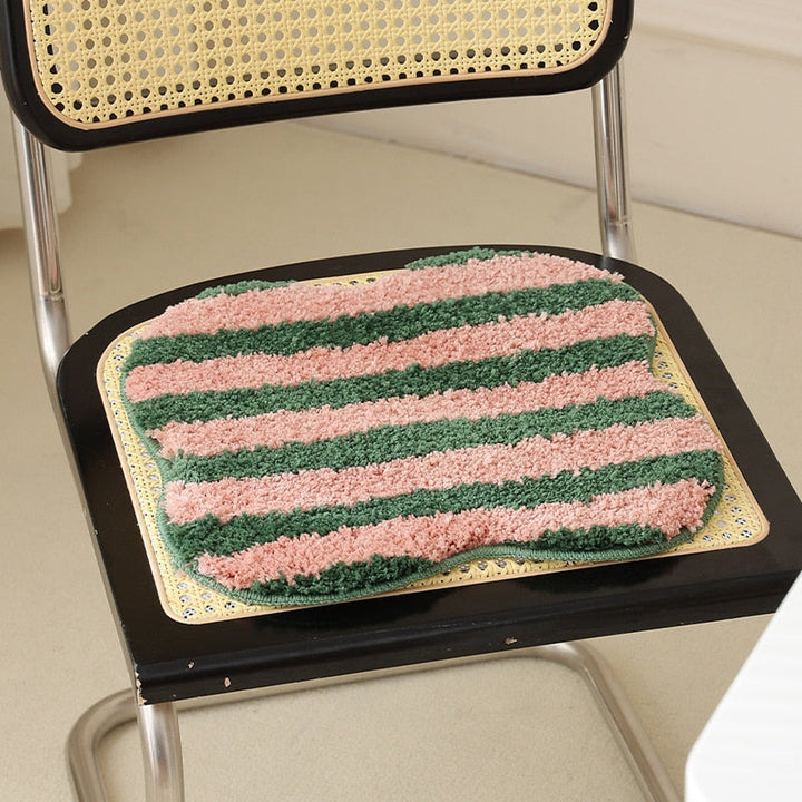 BowLift | Quilted striped chair cushion