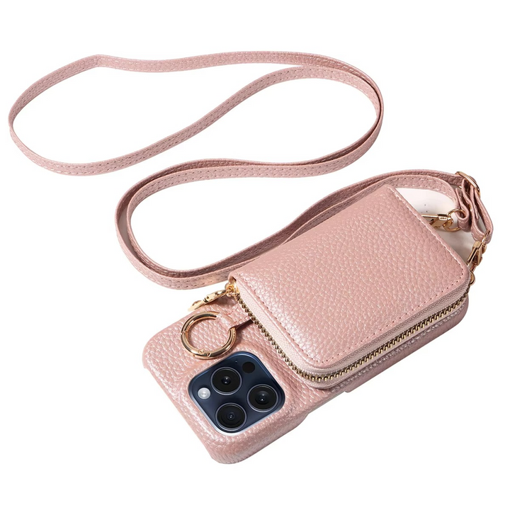 Azura | Premium Leather Multi-Function iPhone Case with Anti-Degaussing Protection