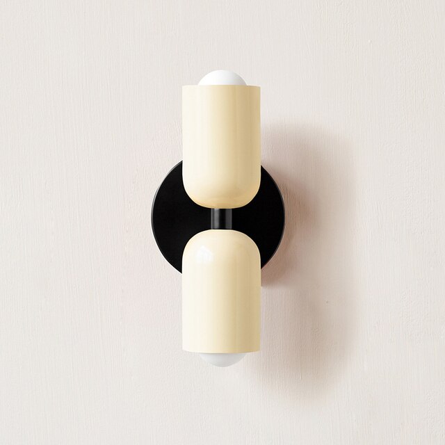 BowLift | Cream Double-Head LED Wall Lights