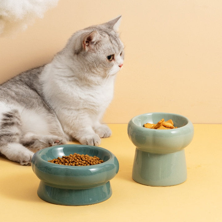Azura | Luna Ceramic Elevated Cat Bowls