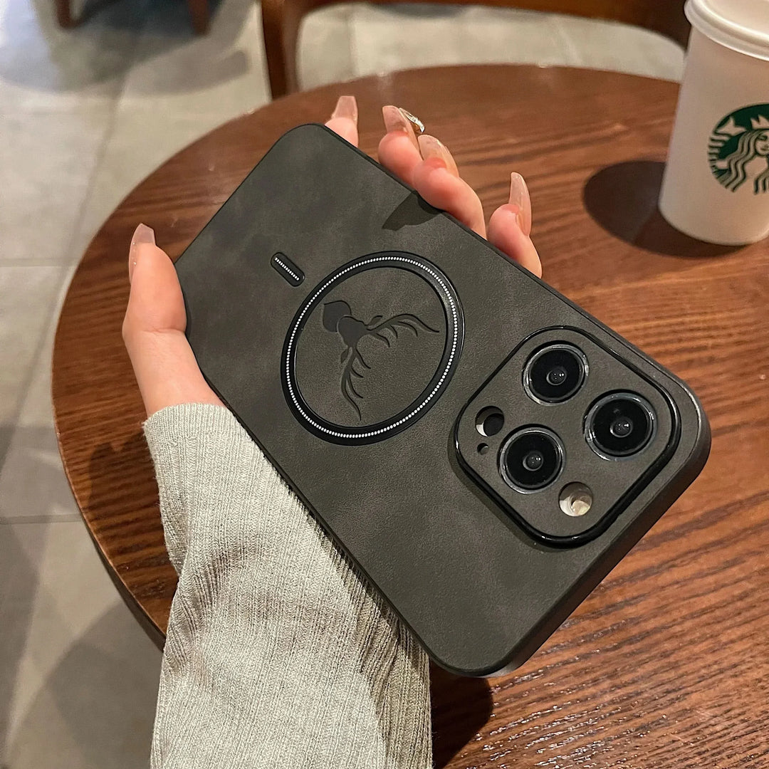 Azura | Deer Leather iPhone Case MagSafe Wireless Charging