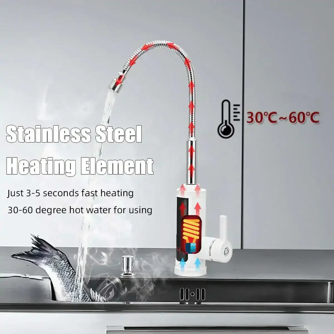 BowLift | 3000W Electric Kitchen Faucet with Instant Hot Water - FlowHeat