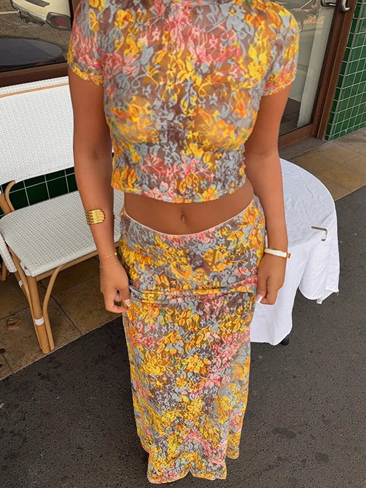 Blessy - Two-Piece Floral Set