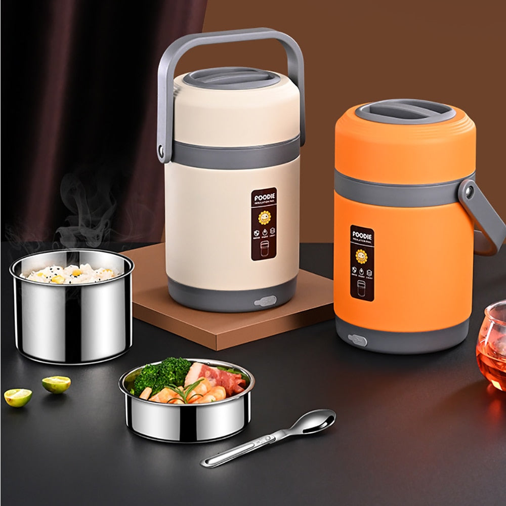Azura | USB Heated Lunch Box | 304 Stainless Steel, Portable Food Warmer