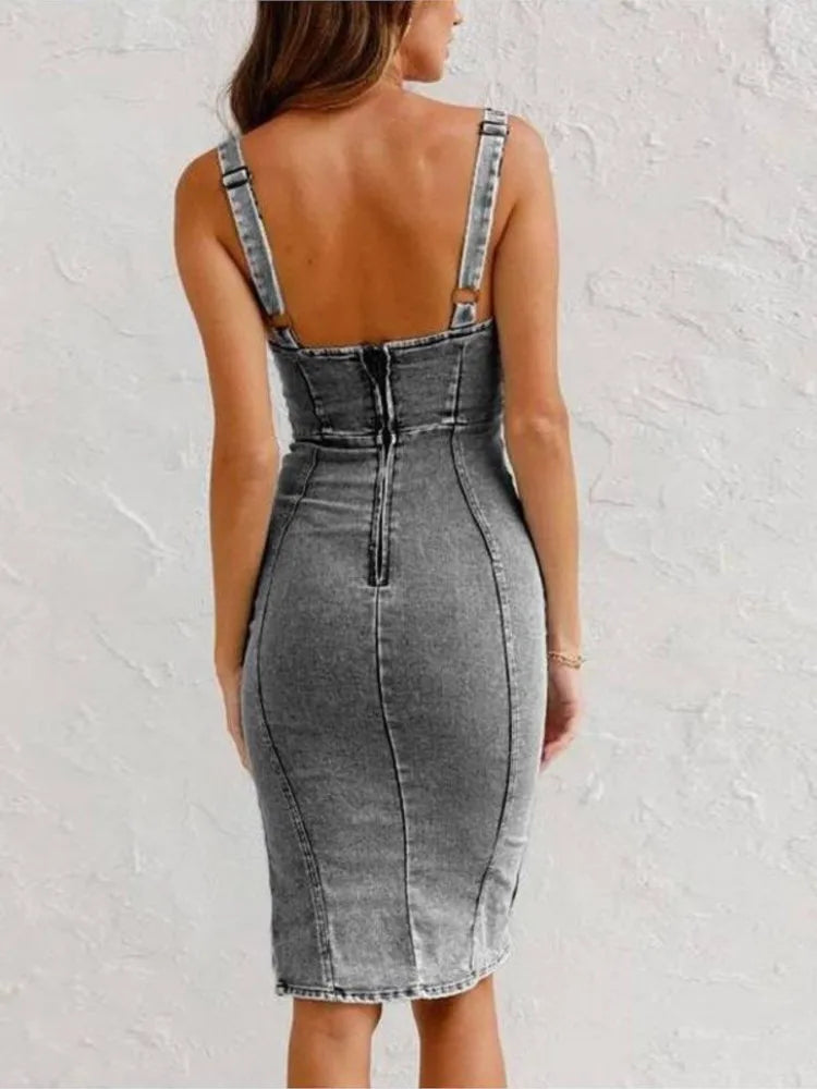 Élodie - Elegant Denim Dress