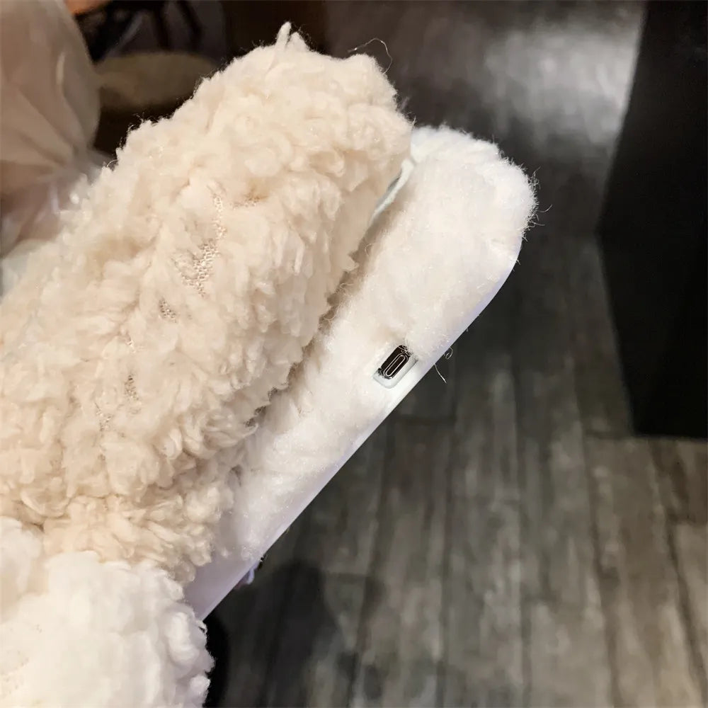 Azura | Fluffy Fur iPhone Case Glove