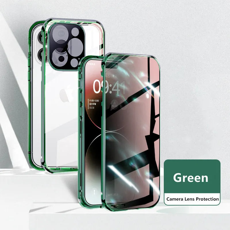 BowLift | Invisible Shield Full Cover Anti-Peep Privacy  Magnetic Phone Case