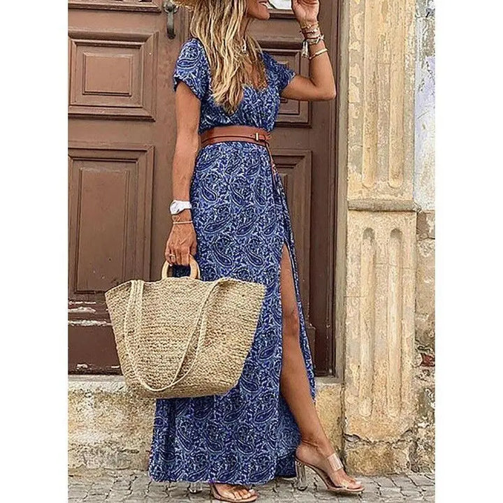 Vivienne | Floral Pleated Midi Dress