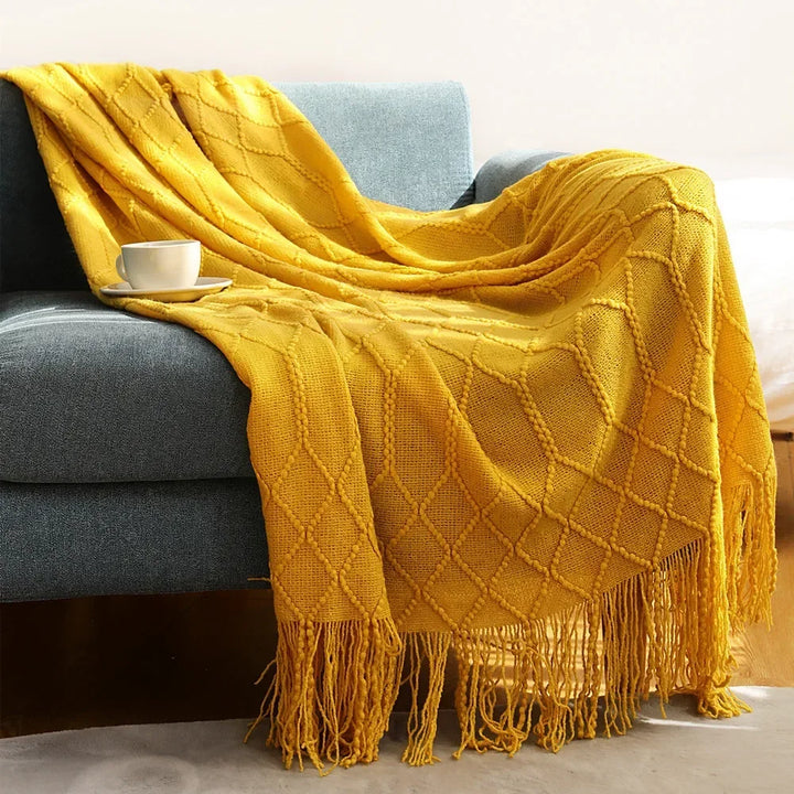 Azura | Nordic Style Dick Knitted Blanket