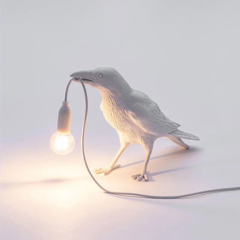 BowLift | Modern Lucky Bird Table Lamp – Creative Resin Animal Design for Bedroom and Living Room