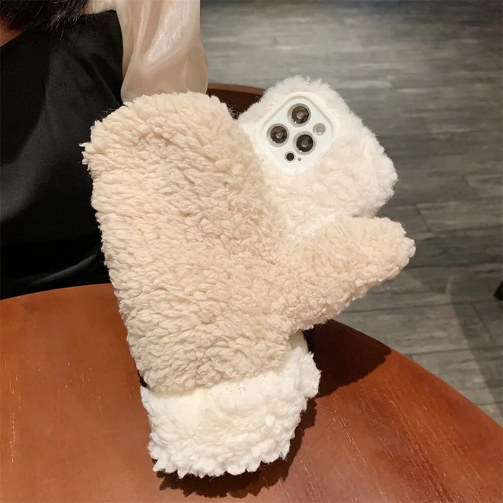 Azura | Fluffy Fur iPhone Case Glove